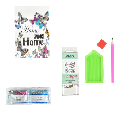 Фото, Відеоогляди алмазна мозаїка strateg преміум дім - миліший за все без підрамника розміром 10х15 см (yab24884)