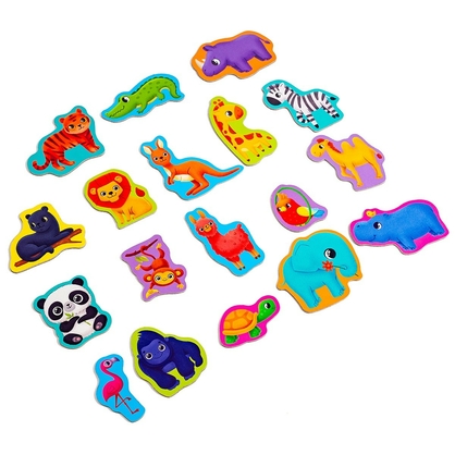 Фото, Видеообзоры набір магнітів «зоопарк» vt3106-25