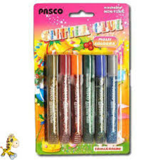 Клей с блестками F-019-07 10мл 6шт multi colors, Pasco