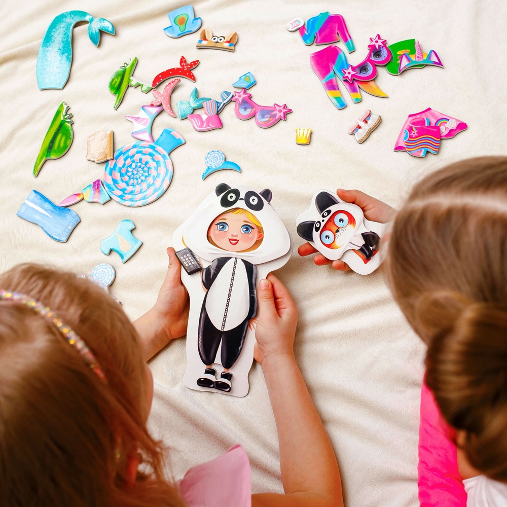 Фото, Видеообзоры гра магнітна одягалка «family look» vladi toys vt3702-21