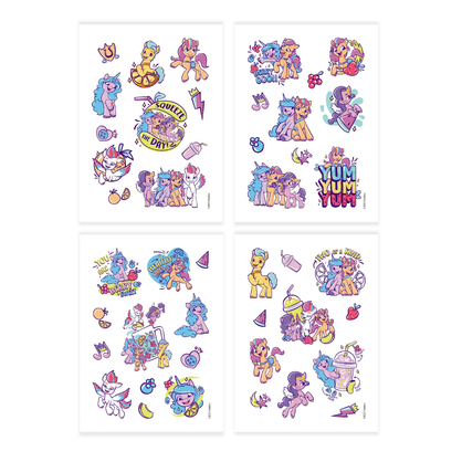 Фото, Видеообзоры набір дитячих тимчасових татуювань dodo my little pony друзі