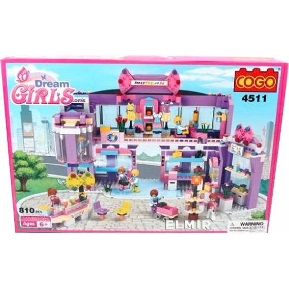 Конструктор COGO Girls fashion 4511 (шопінг) 810 деталей