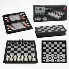 Шахи 20160 (96) 3в1, шашки, нарди, магн дошка, в коробці Шахи 20160 (96) 3в1, шашки, нарди, магн дошка, в коробці