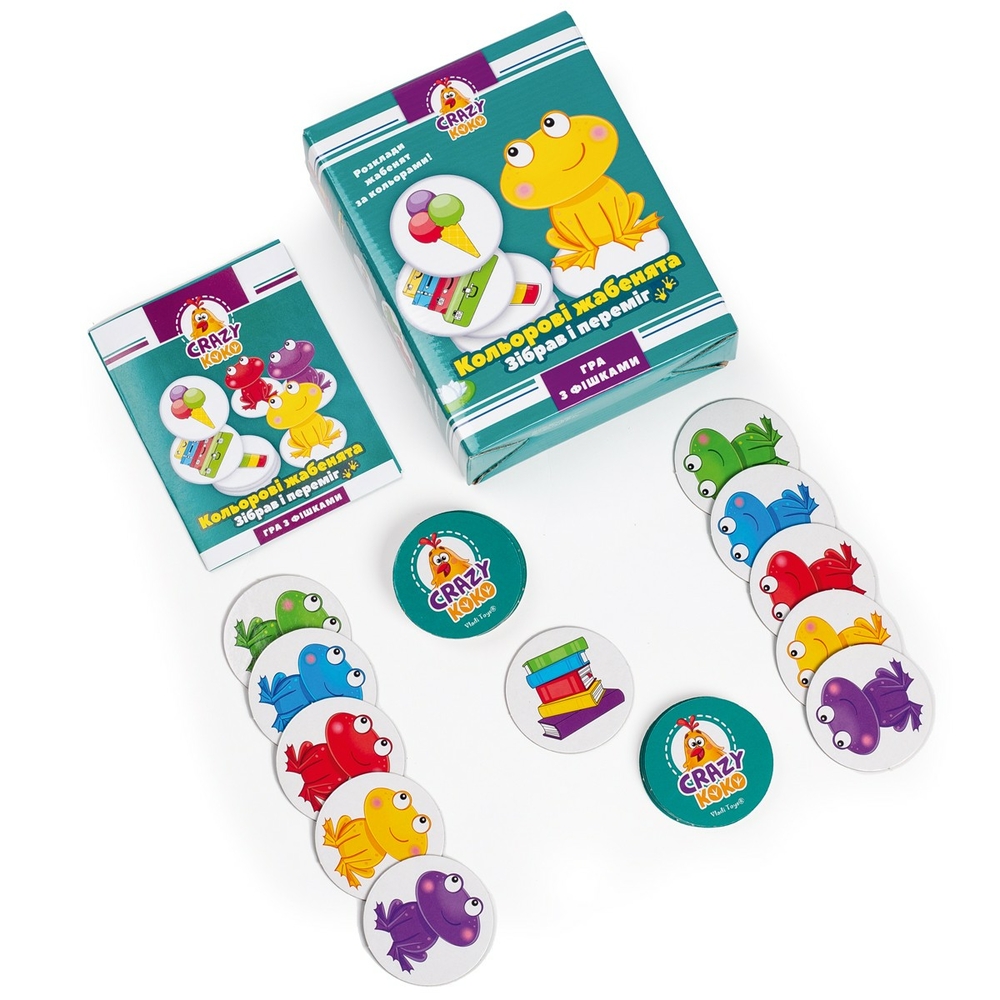 Фото, Видеообзоры гра настільна vladi toys розважальна crazy koko «кольорові жабенята» vt8025-06