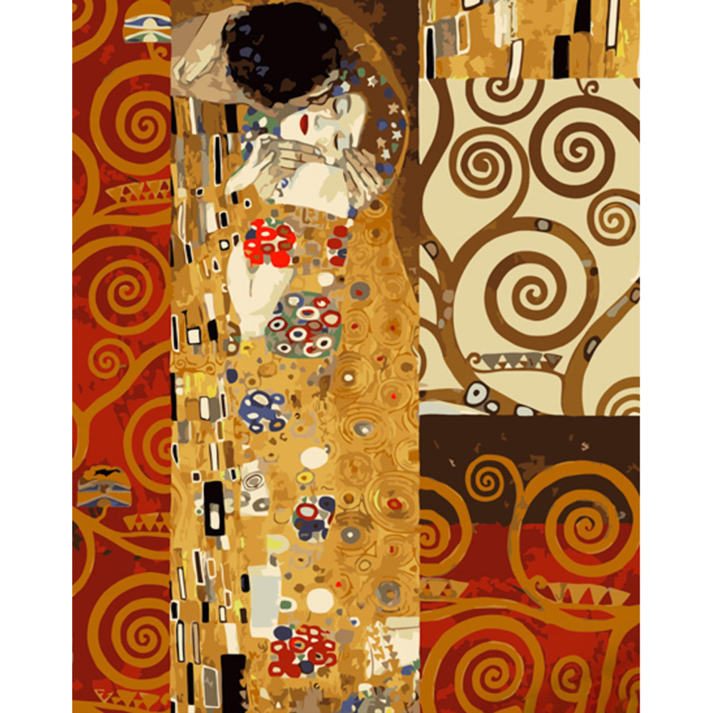 Фото, Видеообзоры картина за номерами strateg преміум помаранчевий поцілунок з лаком та з рівнем розміром 40х50 см (gs1412)