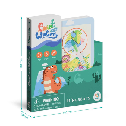 Фото, Видеообзоры набір водних розмальовок dodo динозаври