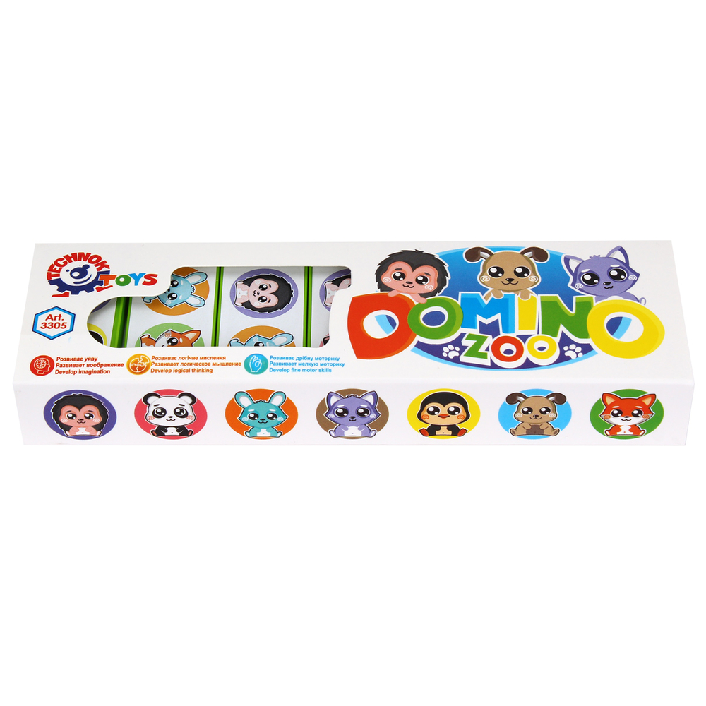 Фото, Відеоогляди доміно "зоопарк технок", арт.3305