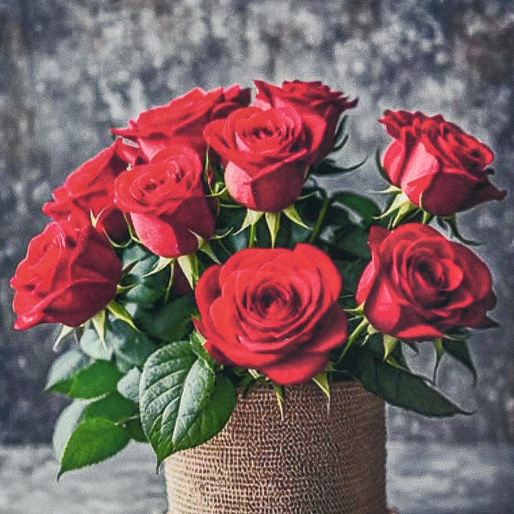 Фото, Видеообзоры алмазна мозаїка strateg преміум квіткова магія троянд розміром 30х30 см (hee16352)