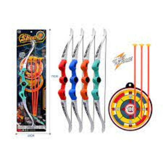 Лук 8659 (72/2) 4 кольори, 3 стріли, на листі