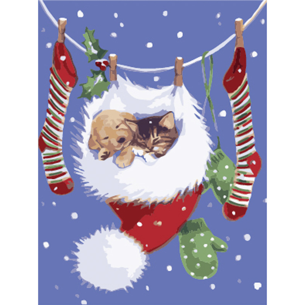 Фото, Відеоогляди картина за номерами strateg преміум сон в шапочці розміром 30х40 см (ss6816)