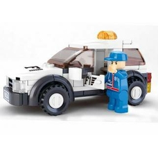 Конструктор SLUBAN M38-B0350 (90шт) Автогонки,машинка,96дет,фигур,в кор-ке, 16,5-14-4,5см