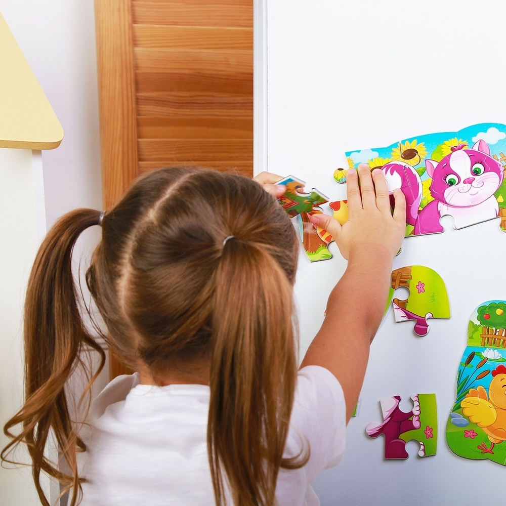 Фото, Видеообзоры пазли на магніті а5 "котики" vt3205-73