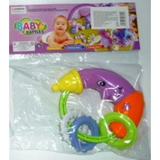 Погремушка 1801-7 (480шт) 2 вида, в кульке, 19-17см