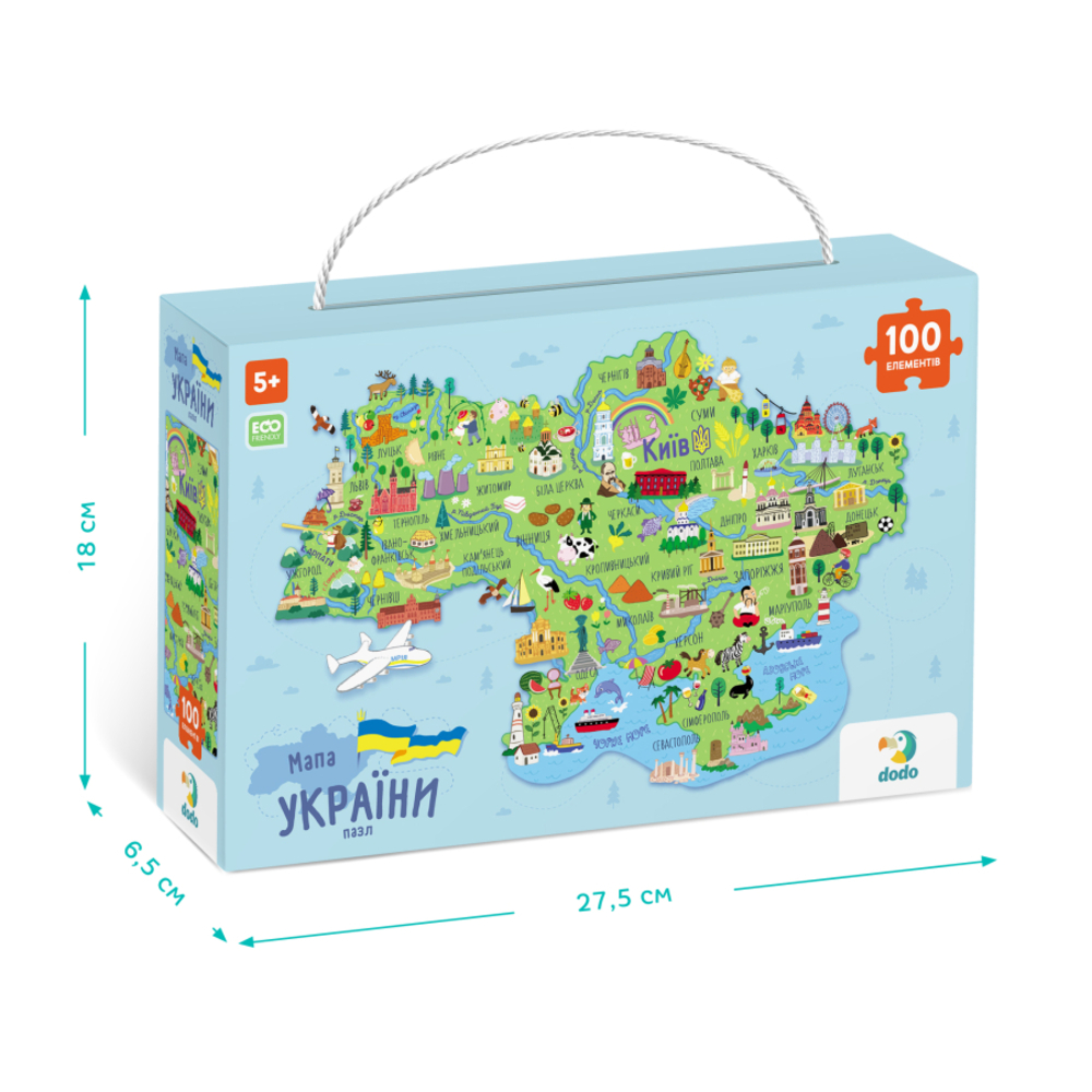 Фото, Відеоогляди пазл dodo мапа україни