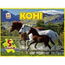 Книжки з пазлами: Коні