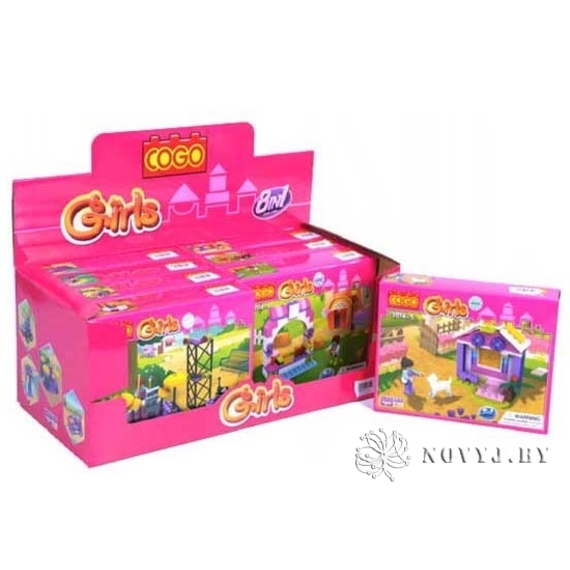 Конструктор Блоки для дівчат 8в1 65-87пк 3014