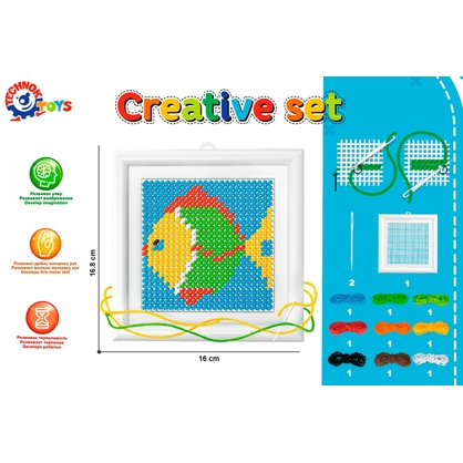 Фото, Видеообзоры іграшка набір для дитячої творчості "вишиваночка технок", арт.3527