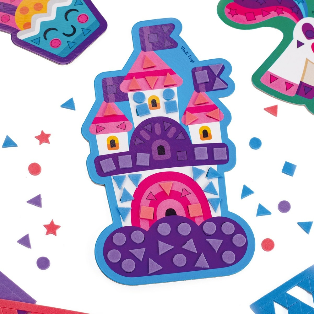 Фото, Видеообзоры набір для творчості м'яка мозаїка «єдиноріг» vladi toys vt4511-08