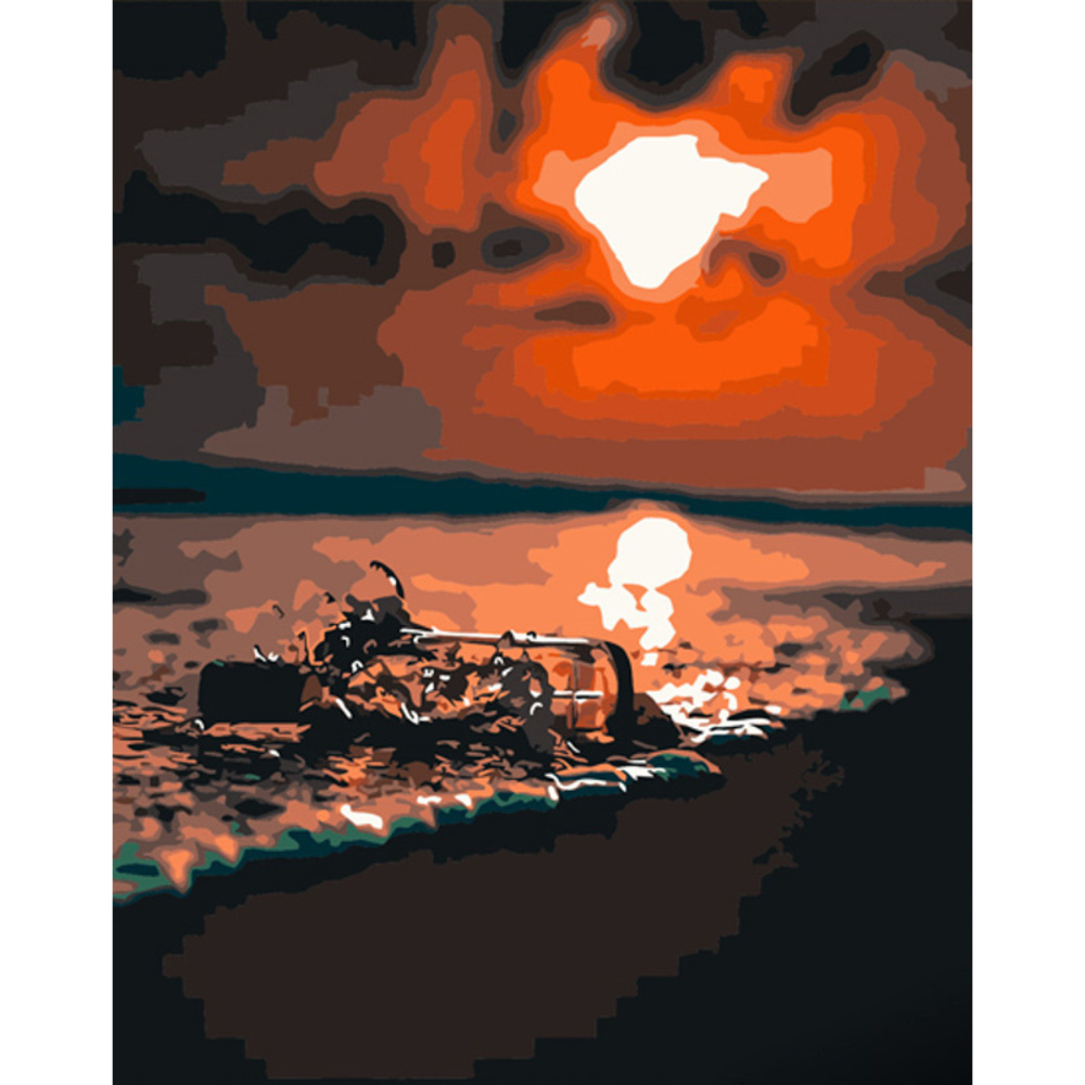 Фото, Видеообзоры картина за номерами strateg преміум пляшка бажань розміром 40х50 см (dy348)