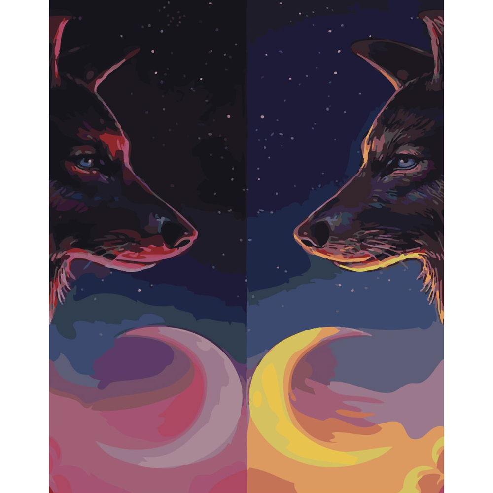 Фото, Видеообзоры картина за номерами strateg преміум зеркальні хижаки з лаком розміром 40х50 см sy6503