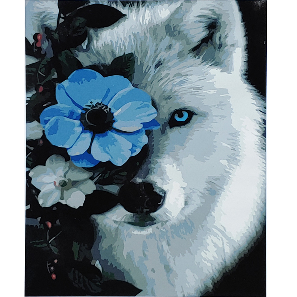 Фото, Відеоогляди картина за номерами strateg преміум суровий погляд з лаком розміром 40х50 см (sy6780)