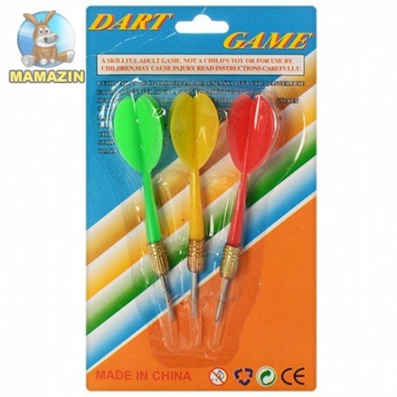 Дротики М 3005 (72шт)зшт на листі 11-19-2,5см