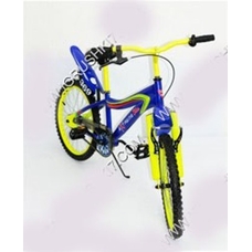 Велосипед 2-х коліс 20'' 142001-Y (1шт) жовтий. з дзвінком, дзеркалом, з вставками в колесах