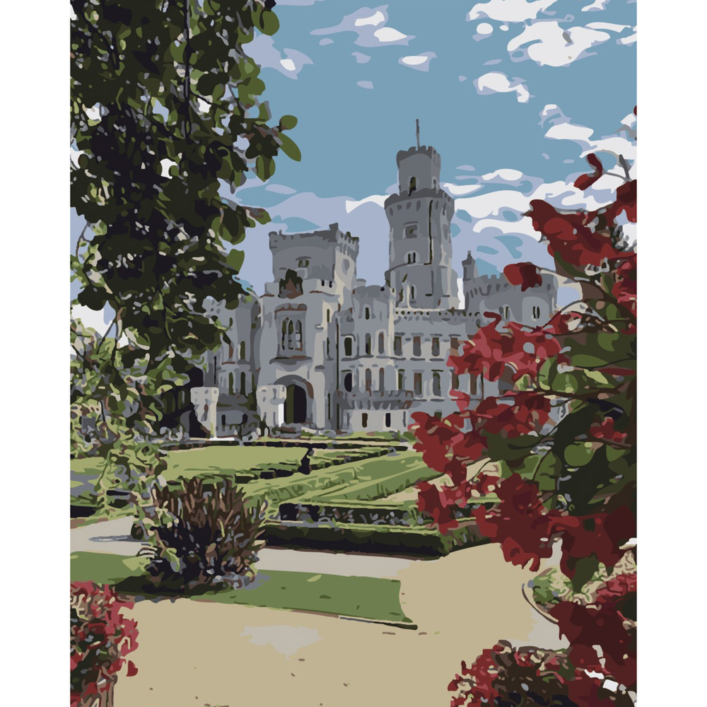 Фото, Відеоогляди картина за номерами strateg преміум вид на помісття з лаком розміром 40х50 см sy6517