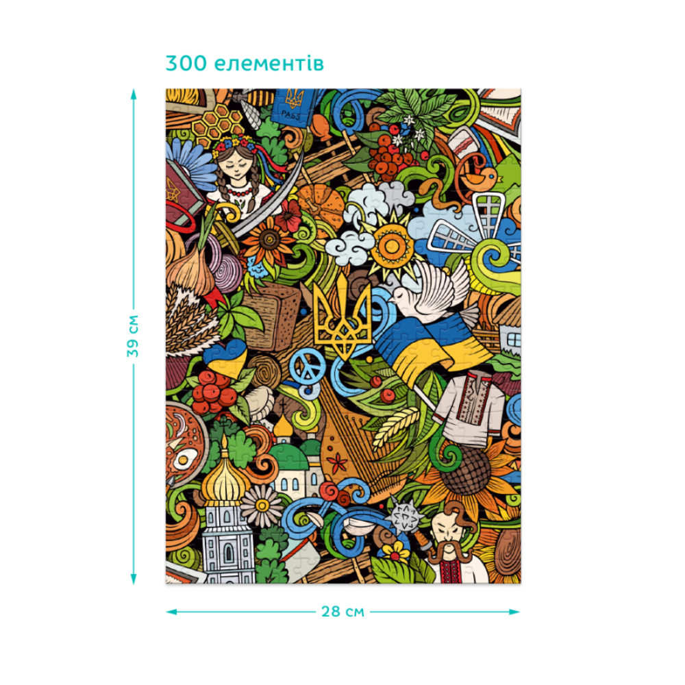 Фото, Відеоогляди набір патріотичних пазлів dodo