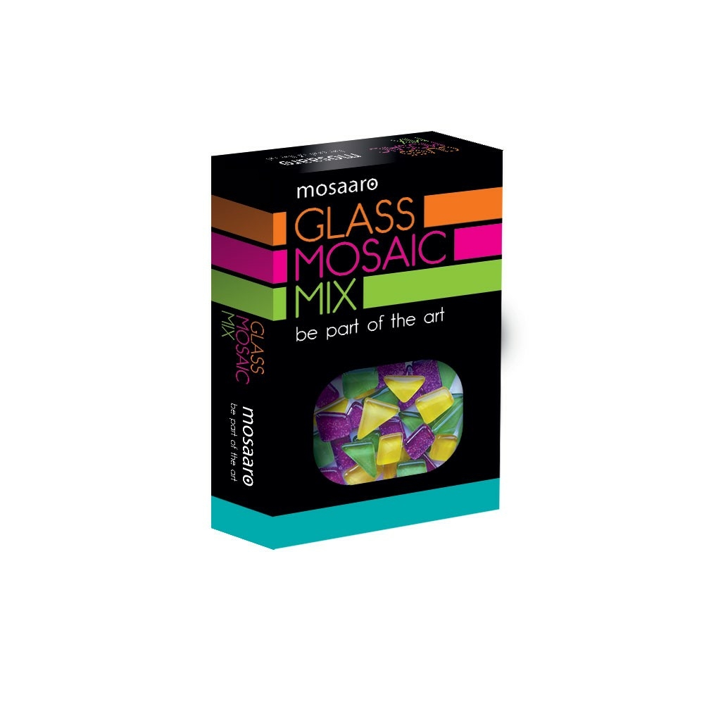 Фото, Видеообзоры скляна мозаїка «mosaaro. mosaic mix: green, yellow, glitter purple» ma5002