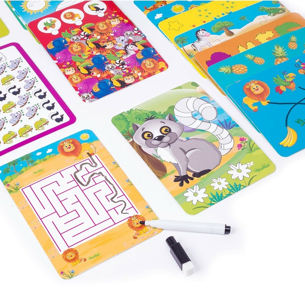 Фото, Видеообзоры гра настільна «пиши та витирай. зоопарк» vt5010-20