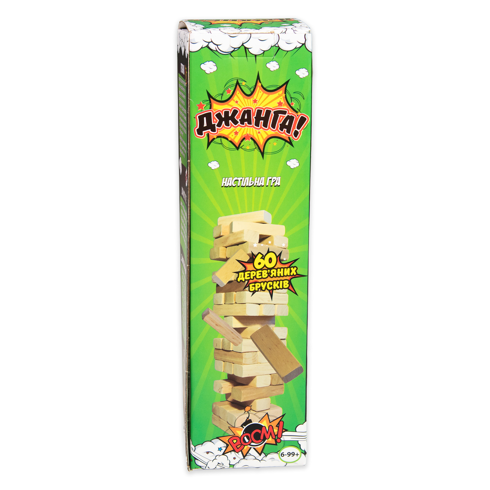 Фото, Видеообзоры настільна гра strateg джанга 60 дерев'яних брусків українською мовою (30771)