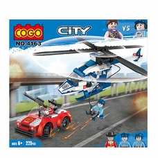Конструктор Cogo 4163 Поліцейський гелікоптер, 229 дет.
