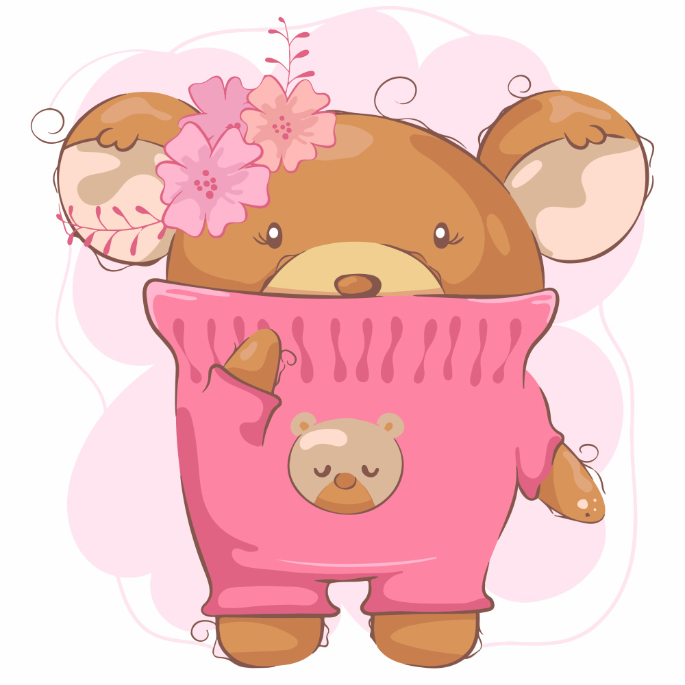 Фото, Відеоогляди картина за номерами strateg преміум ведмежа в светрику з лаком та з рівнем розміром 30х30 см (es-0843)