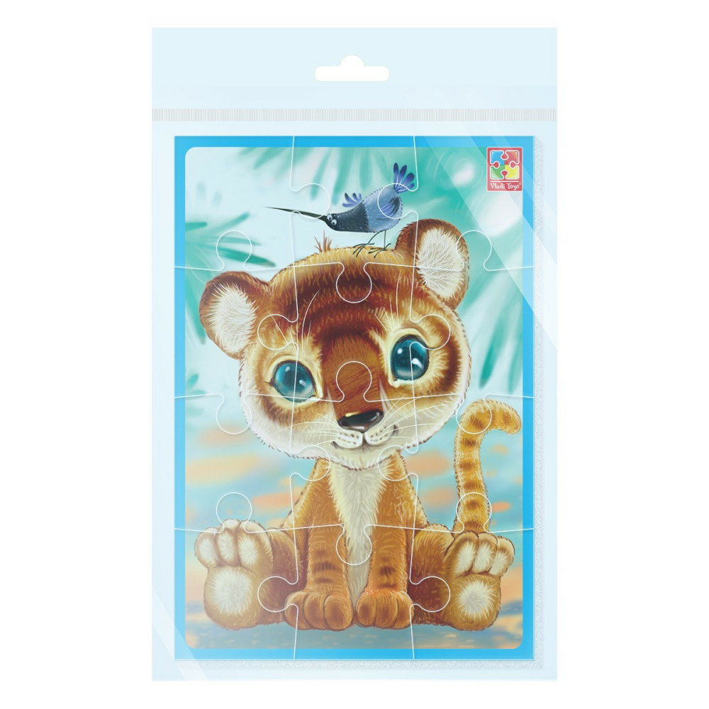 Фото, Видеообзоры гра розвиваюча vladi toys м'які пазли а5 малюк зможе "тигреня"