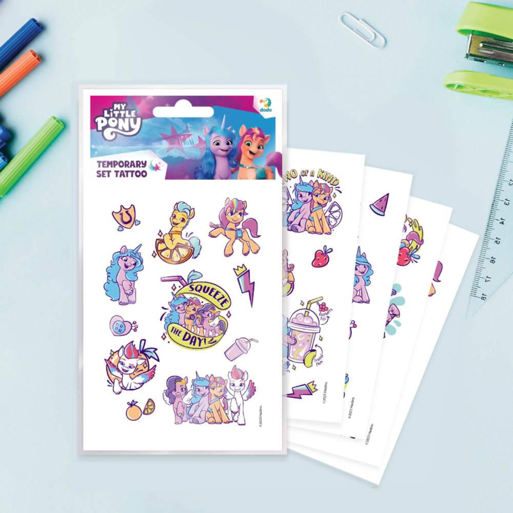 Фото, Видеообзоры набір дитячих тимчасових татуювань dodo my little pony друзі