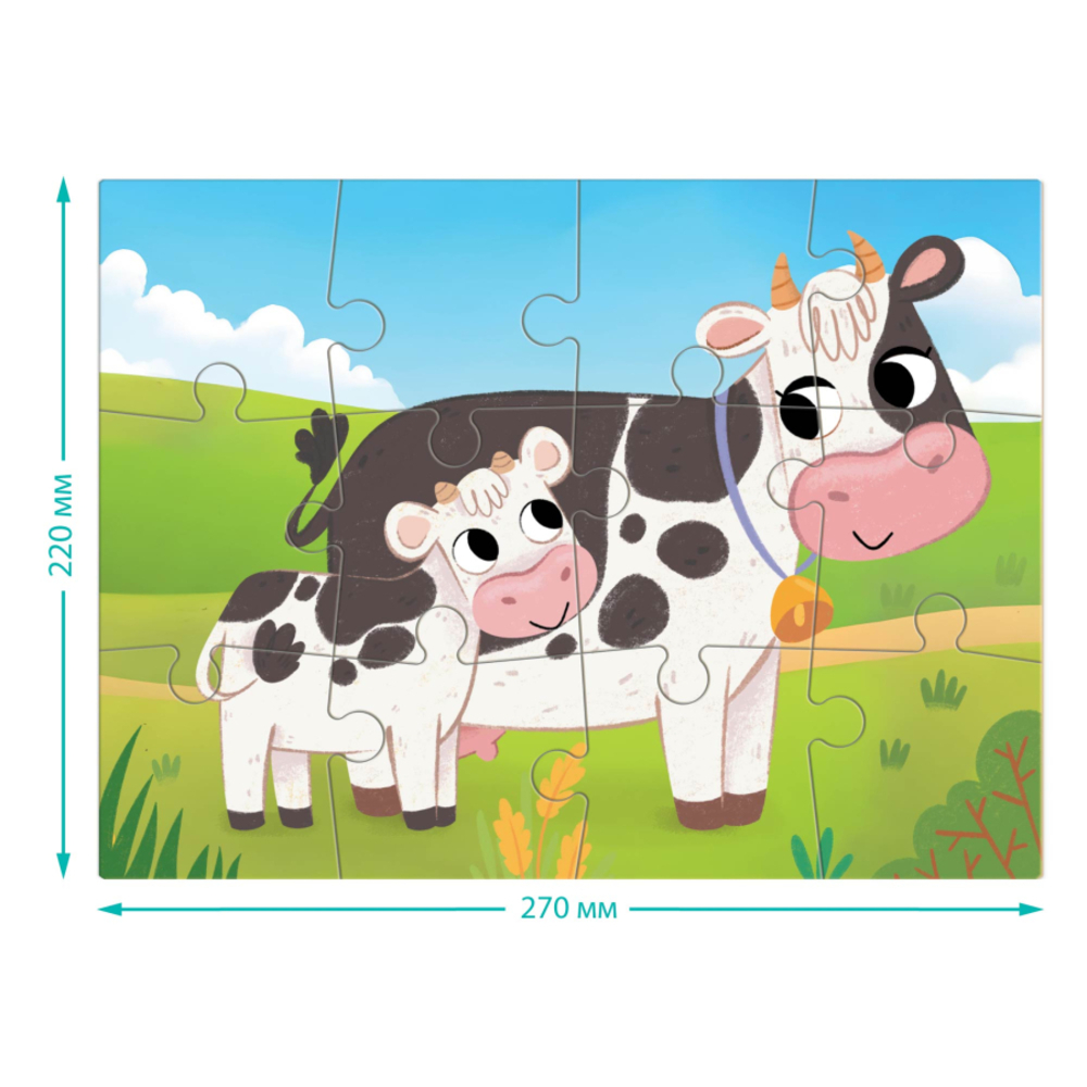 Фото, Видеообзоры пазл dodo завжди разом корівки