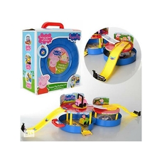 Гараж XZ-376 PP, чемодан ,2 поверха,машин.2 шт.