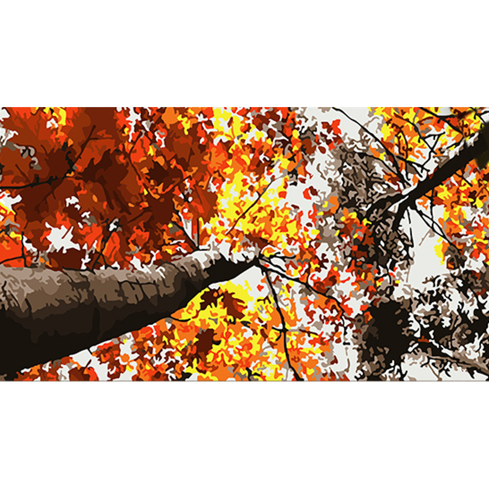 Фото, Відеоогляди картина за номерами strateg золото дерев розміром 50х25 см (ww193)