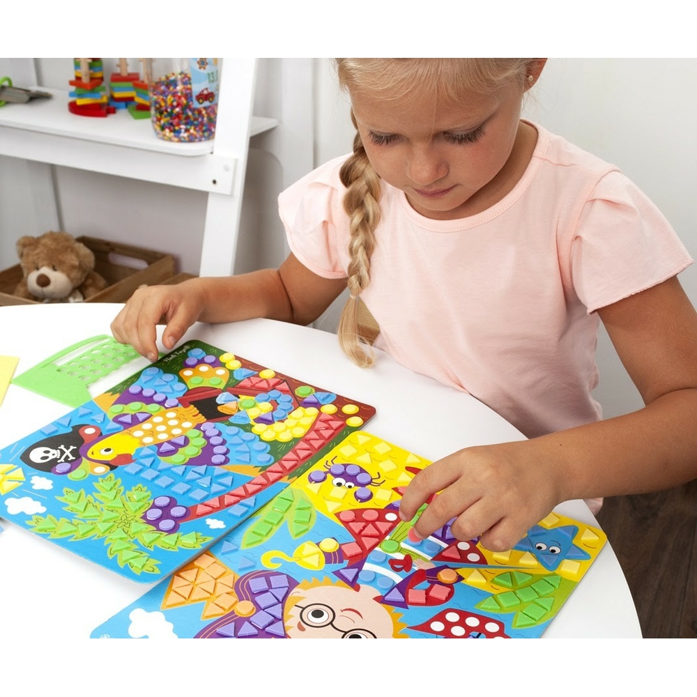 Фото, Видеообзоры набір для творчості м'яка мозаїка «пірат» vladi toys vt4511-04