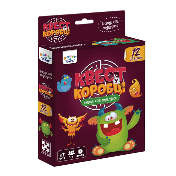 Гра настільна Vladi Toys розважальна. Квест у коробці Монстри VT5902-02