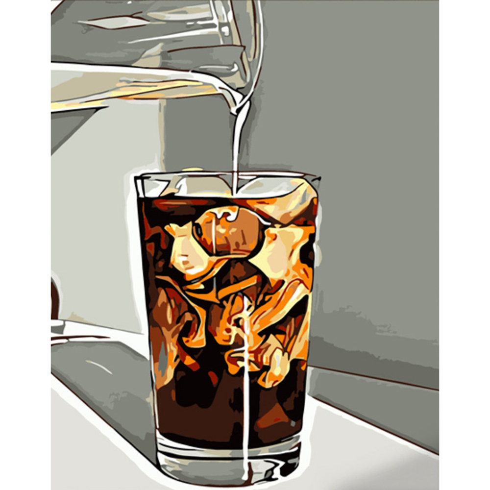 Фото, Відеоогляди картина за номерами strateg преміум кола з льодом розміром 40х50 см (dy343)