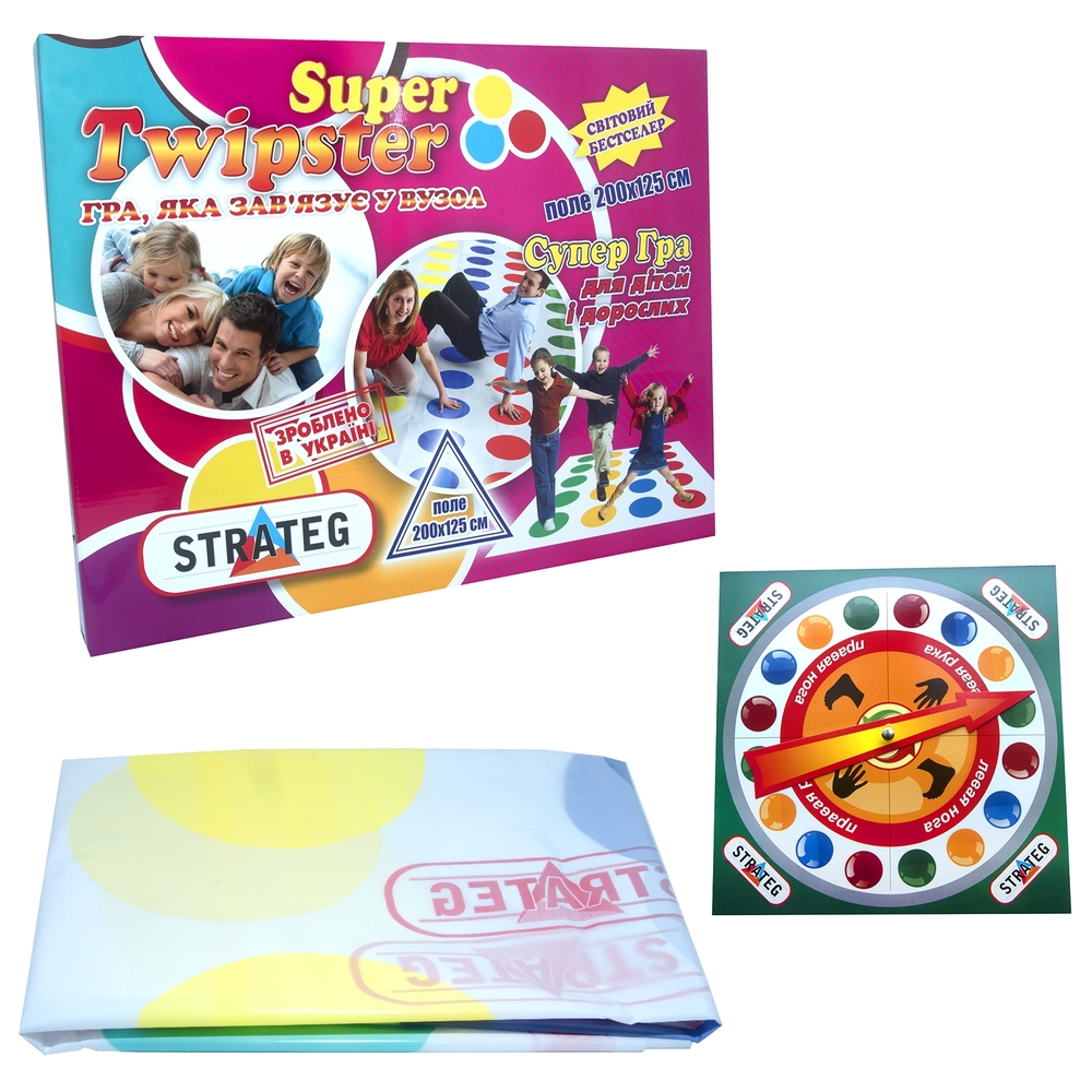 Фото, Відеоогляди розважальна гра твістер strateg super twipster українською мовою (11386)