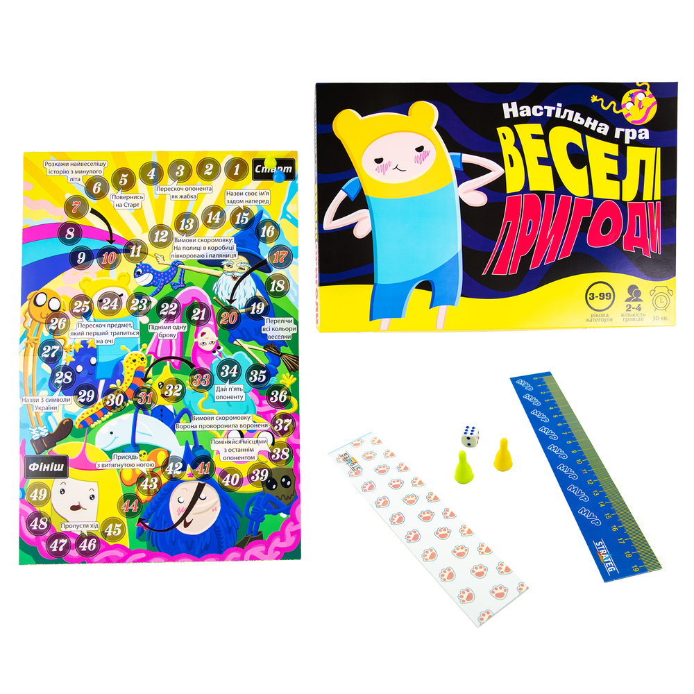 Фото, Видеообзоры настільна гра strateg веселі пригоди українською мовою (30244)