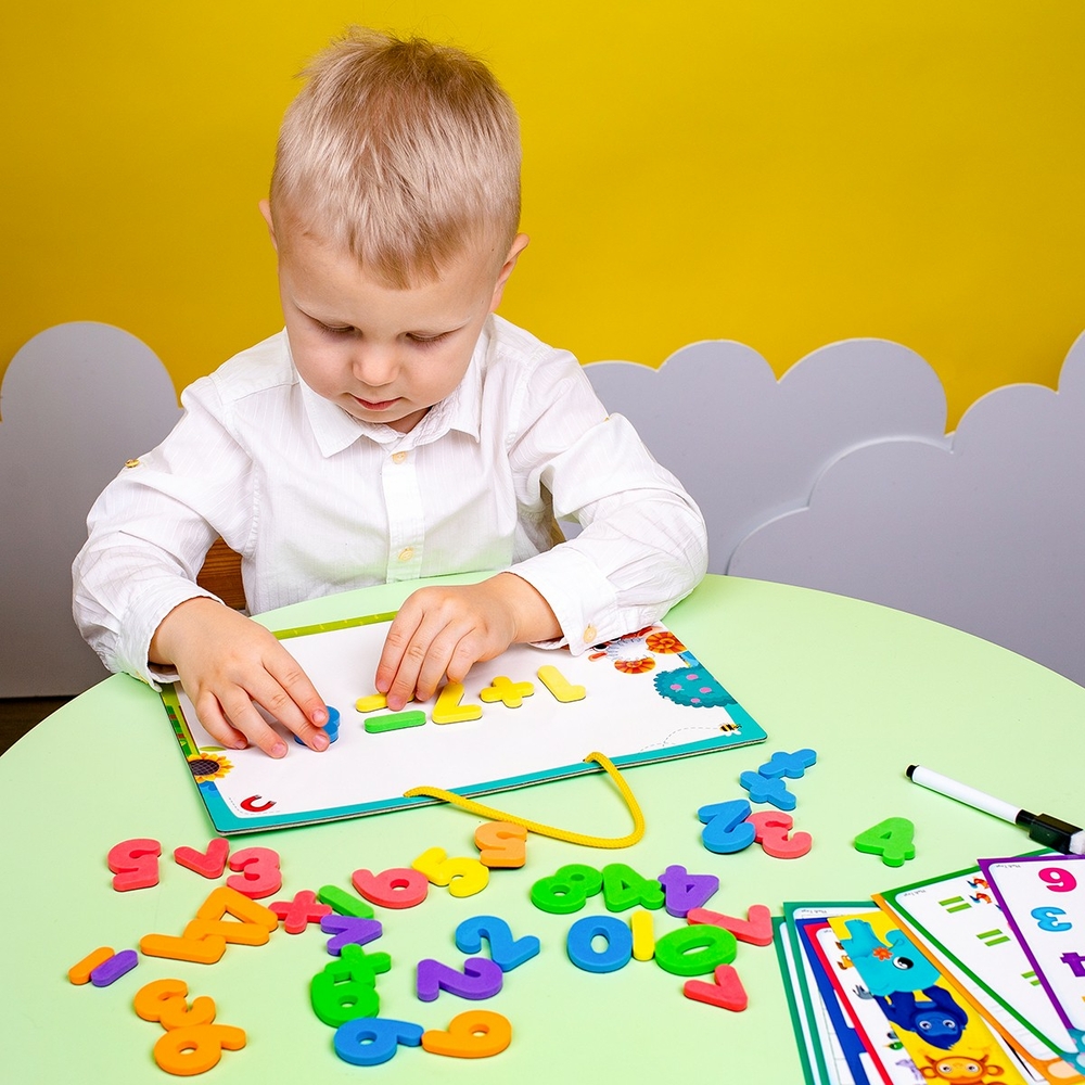 Фото, Видеообзоры магнітний набір «математика з маркером» vt5411-16