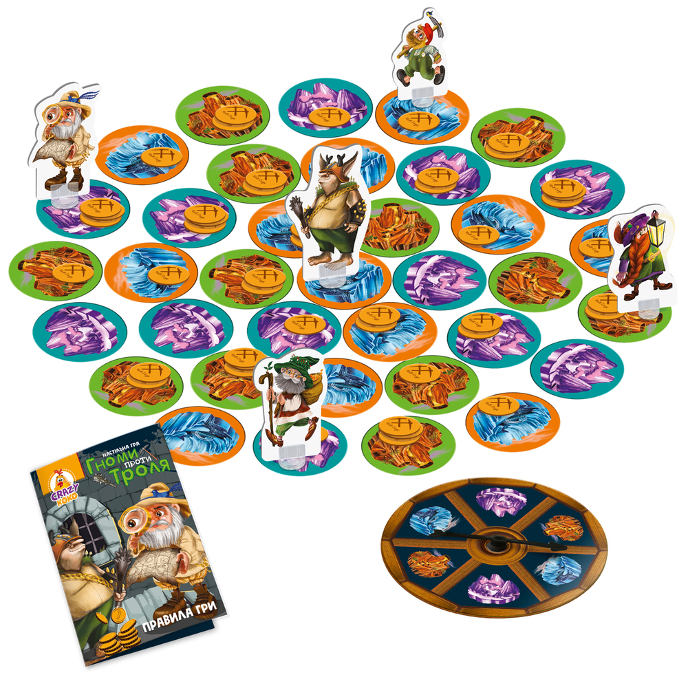 Фото, Видеообзоры гра настільна vladi toys розважальна. гноми проти троля. vt8055-36