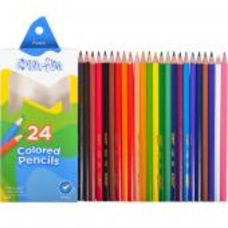 Олівці 1100-24 TN  24 цвета шестигранные в метал. пенале, Colorite,  Marco