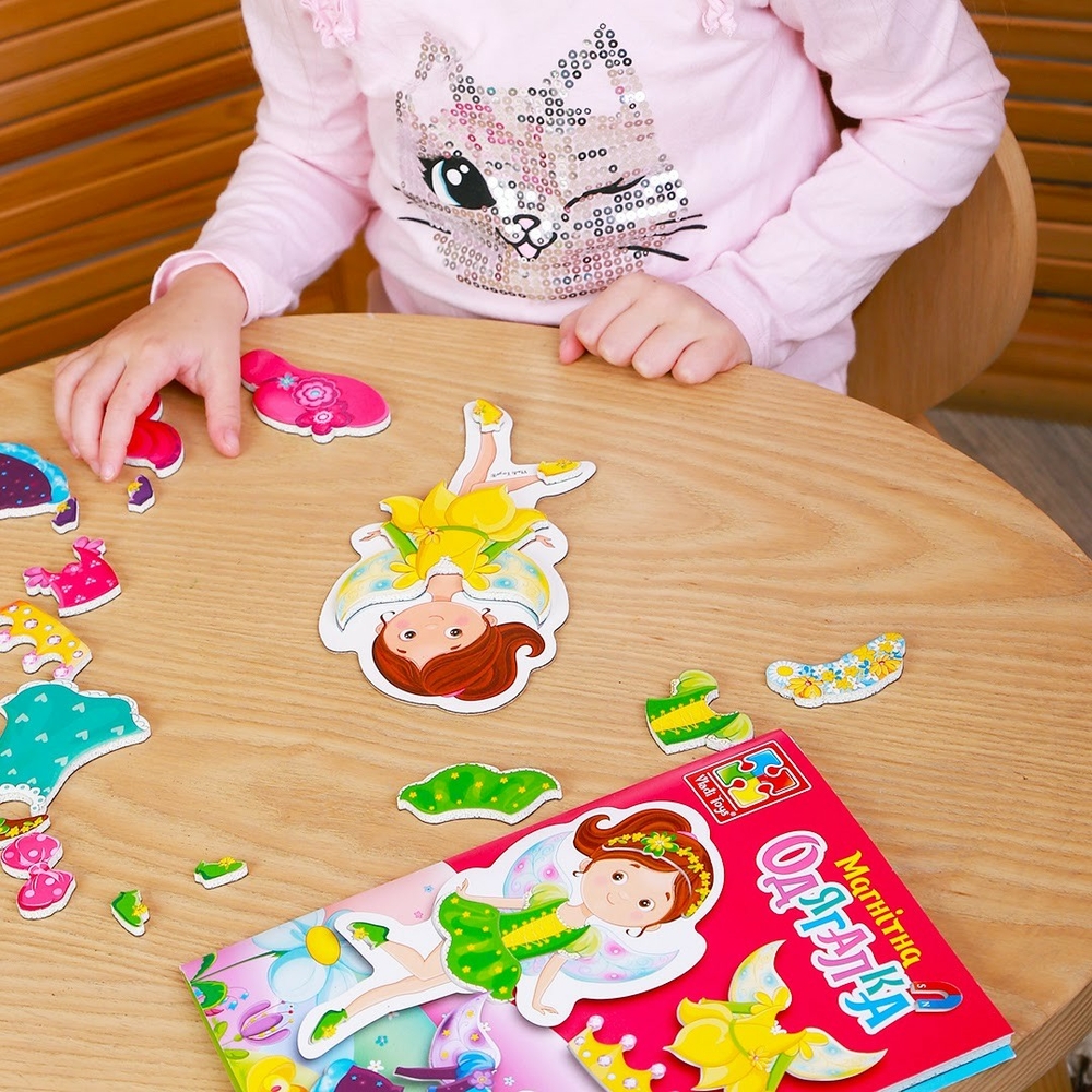 Фото, Видеообзоры гра магнітна одягалка «фея» в папці vladi toys vt3204-28