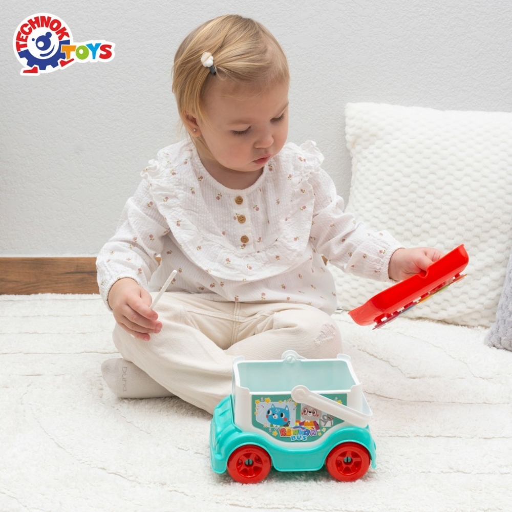 Фото, Видеообзоры іграшка «автобус-ксилофон технок», арт.9857