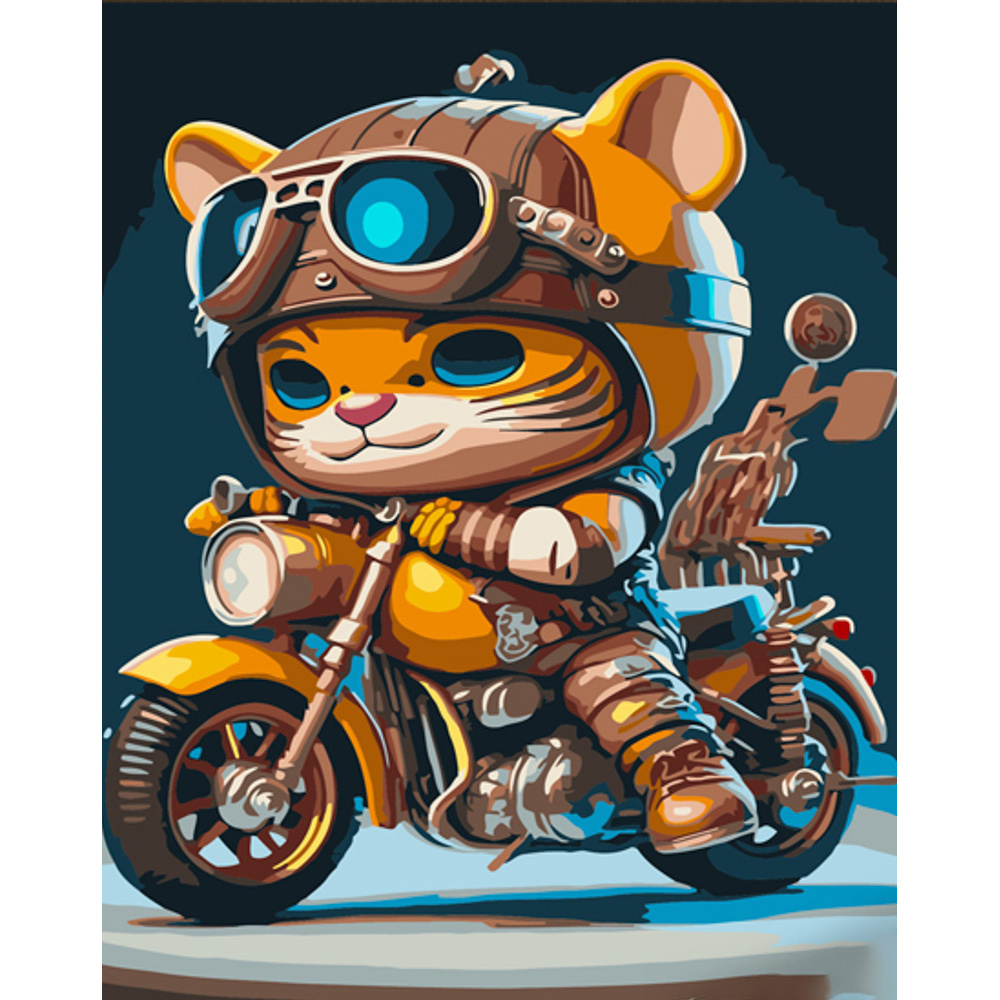 Фото, Відеоогляди картина за номерами strateg преміум супер-гонщик з лаком розміром 30х40 см (ss6674)